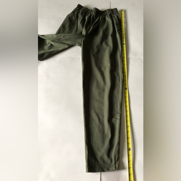 Khaki Straight Leg Sweatpants With Pockets - Picture 7 of 10